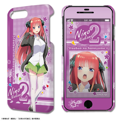 『五等分の花嫁∬』デザジャケット iPhone SE(第2世代)/8/7/6/6s ケース&保護シート デザイン02(中野二乃)